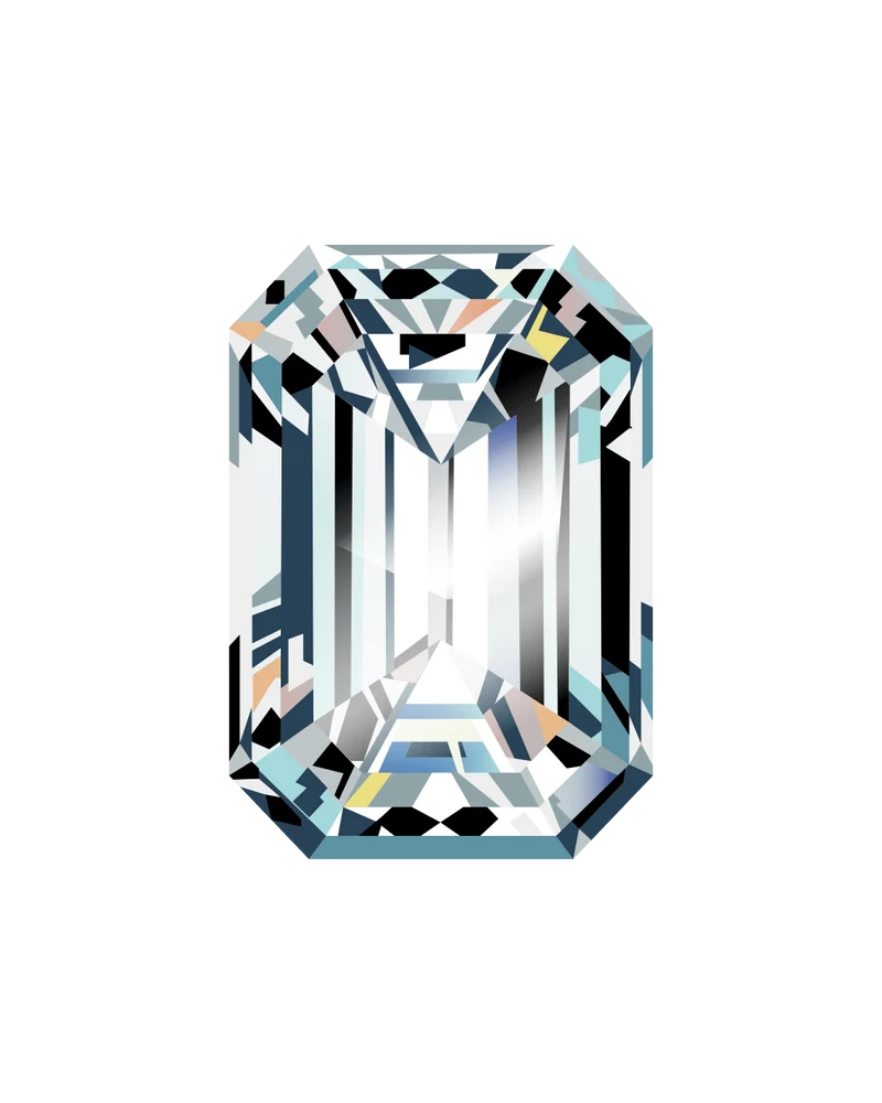 0.96 Carat · EMERALD · D · VVS2 · IGI · Excellent Cut