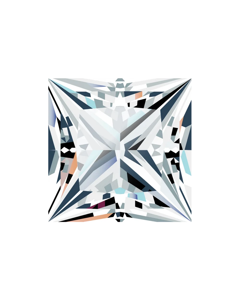 0.97 Carat · PRINCESS · D · VVS2 · IGI · Excellent Cut